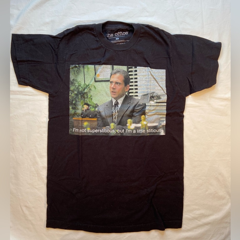 The Office Black Tee Shirt, short Sleeve, unisex, size Small‎